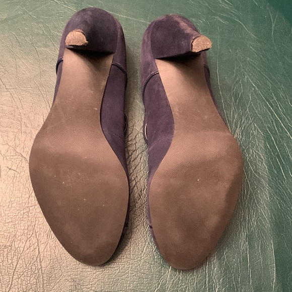 Navy Alfani Heels with strap, rounded toe - Picture 5 of 5